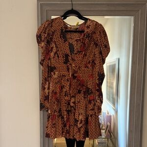 Ulla Johnson Autumn Leaf Mini Dress